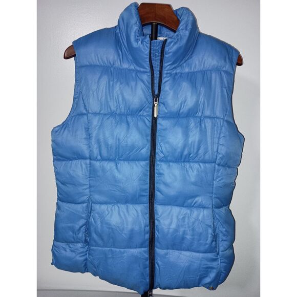 BMW:  Blue Full Zip-Up Puffer Vest, Woman Size M - Picture 1 of 7